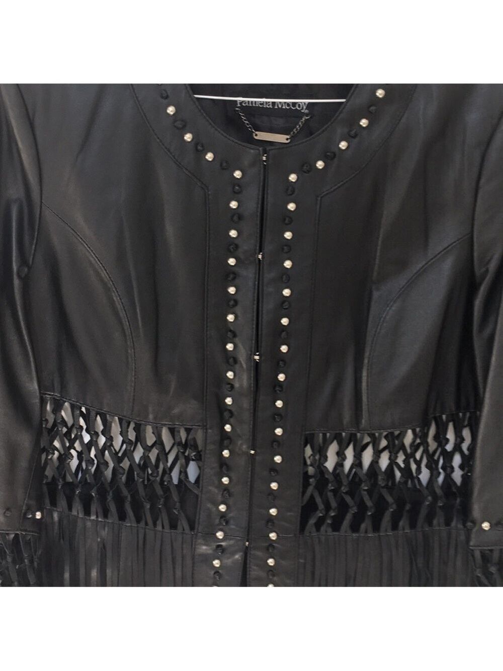 𝅺Pamela McCoy leather jacket - Picture 5 of 8